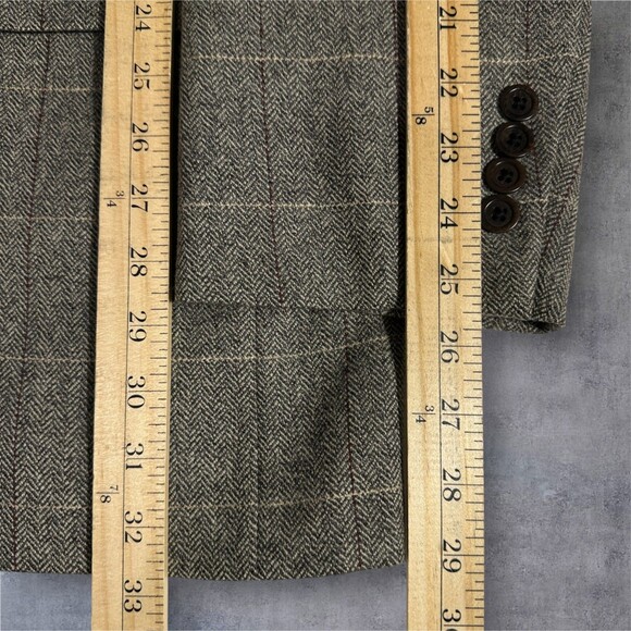 SOUTHWICK Vintage Mens Double Breasted Sport Coat Blazer Jacket 44L Windowpane - Picture 10 of 15